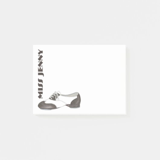 Persoonlijke Tik Schoen Dance Studio-leraar Gift Post-it® Notes (Voorkant)