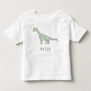 Persoonlijke Toddler Boy Doodle Dinosaur met naam Kinder Shirts
