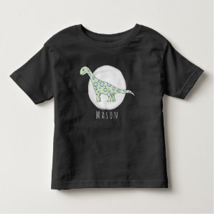 Persoonlijke Toddler Boy Doodle Dinosaur met naam Kinder Shirts