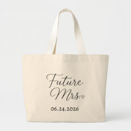 Persoonlijke Toekomstige Mevrouw Trouwdatum Boodsc Grote Tote Bag