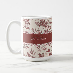 Persoonlijke Toile De Jouy Mok Met Aangepaste Naam