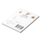 Persoonlijke Tooth Fairy-ontvangstbewijzen Notitieblok (Gedraaid)