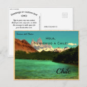 Persoonlijke Torres del Paine, Chili Briefkaart (Voorkant / Achterkant)
