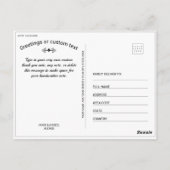 Persoonlijke Torres del Paine, Chili Briefkaart (Achterkant)