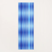 Persoonlijke trage golf Blue Striped Yoga Mat (Achterkant)