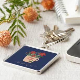 Persoonlijke Trainer Bedankt met Kerstmis Sleutelhanger