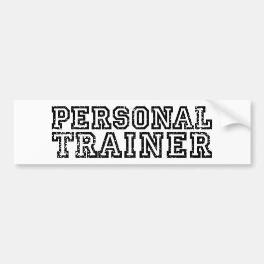 Persoonlijke trainer bumpersticker (Voorkant)