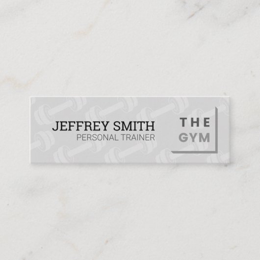 Persoonlijke trainer | Fitness-instructeur Mini Visitekaartje (Voorkant)