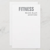 Persoonlijke trainer Fitness Modern legant Briefpapier (Voorkant / Achterkant)