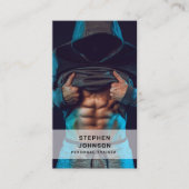 Persoonlijke trainer fitness QR Code Social Media Visitekaartje (Voorkant)