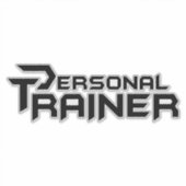 Persoonlijke trainer gepersonaliseerd sticker (Voorkant)