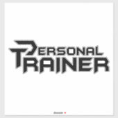 Persoonlijke trainer gepersonaliseerd sticker (Vel)
