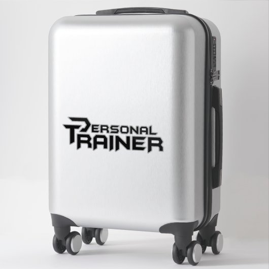 Persoonlijke trainer gepersonaliseerd sticker (Koffer)