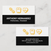 Persoonlijke trainer | Gewichtsschaal hartmonitor Visitekaartje (Voorkant / Achterkant)