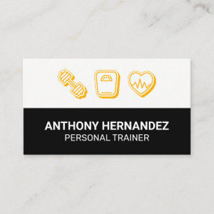 Persoonlijke trainer   Gewichtsschaal hartmonitor Visitekaartje