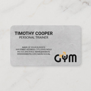 Persoonlijke Trainer Gym Logo Visitekaartje