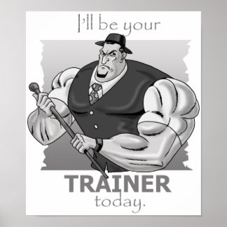 Persoonlijke trainer - Hardcore stijl - Poster en 