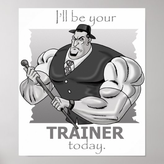 Persoonlijke trainer - Hardcore stijl - Poster en  (Voorkant)
