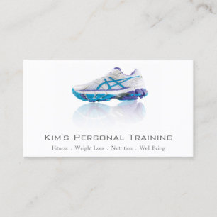 Persoonlijke trainer, reflecterend Visitekaartje