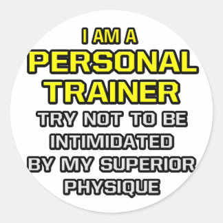 Persoonlijke trainer...superieure fysieke trainer ronde sticker