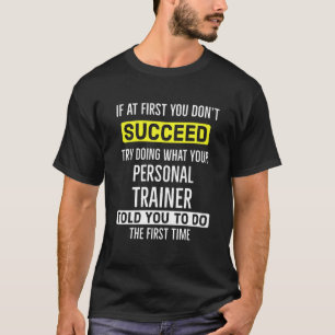 Persoonlijke trainer t-shirt