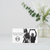 Persoonlijke trainer visitekaartje (Staand voorkant)