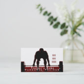 Persoonlijke trainer visitekaartje (Staand voorkant)