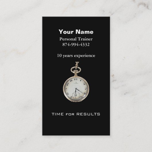 Persoonlijke trainer visitekaartje (Voorkant)