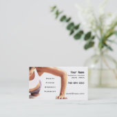 Persoonlijke trainer visitekaartje (Staand voorkant)