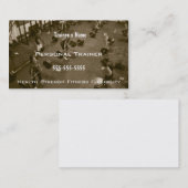 Persoonlijke trainer visitekaartje (Voorkant / Achterkant)