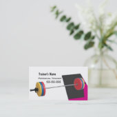 Persoonlijke trainer visitekaartje (Staand voorkant)