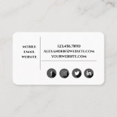 Persoonlijke trainer visitekaartje (Achterkant)