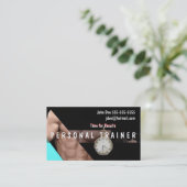 Persoonlijke trainer visitekaartje (Staand voorkant)