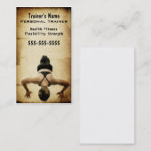 Persoonlijke trainer visitekaartje (Voorkant / Achterkant)
