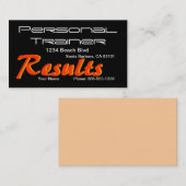 Persoonlijke trainer visitekaartje (Voorkant / Achterkant)