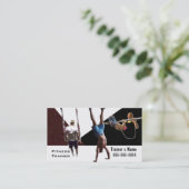 Persoonlijke trainer visitekaartje (Staand voorkant)