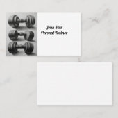 Persoonlijke trainer visitekaartje (Voorkant / Achterkant)