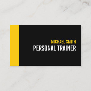 Persoonlijke trainer voor gebold zwart en aangepas visitekaartje