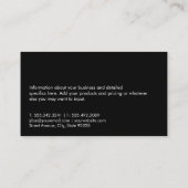 Persoonlijke training Gym apparatuur Visitekaartje (Achterkant)