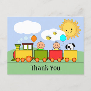 Persoonlijke Trein Met Dank Je Briefkaart