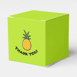 Persoonlijke tropische ananas favorietendozen bedankdoosjes
