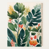 Persoonlijke Tropische Bloemendruk Planner (Achterkant)