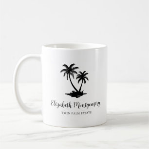 Persoonlijke Tropische Palmboom Koffiemok