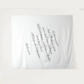 Persoonlijke trouwachtergrond | trouwtapijt wandkleed (Voorkant (horizontaal))