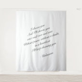 Persoonlijke trouwachtergrond | trouwtapijt wandkleed (Voorkant)