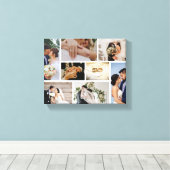 Persoonlijke Trouwfoto Canvas Afdruk (Insitu (Houten vloer))
