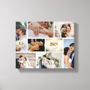 Persoonlijke Trouwfoto Canvas Afdruk