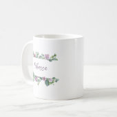 Persoonlijke trouwjurk bruidsmeisje Eucalyptus Koffiemok (Voorkant links)