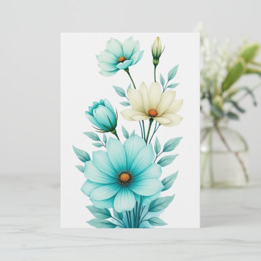 Persoonlijke trouwkaart kaart (Staand voorkant)