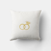 Persoonlijke trouwring geschenk naam datum kussen (Achterkant)